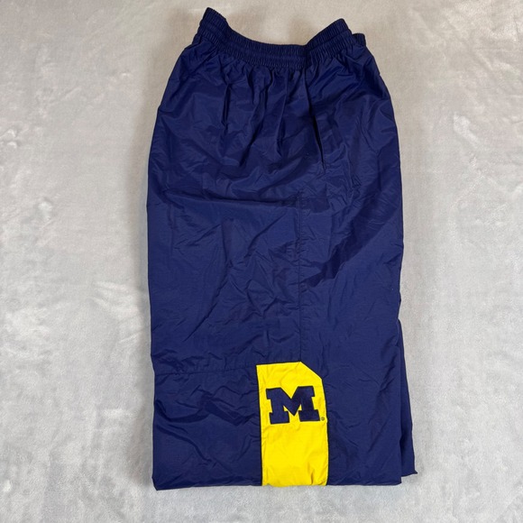 Nike University Of Michigan Wolverines Team Windbreaker Pants Mens XL Blue - Picture 1 of 12